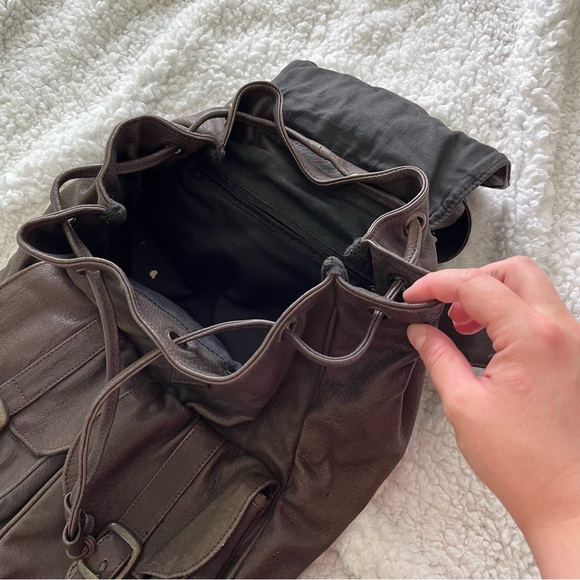 Vintage Charme sacs leather backpack - Picture 7 of 8